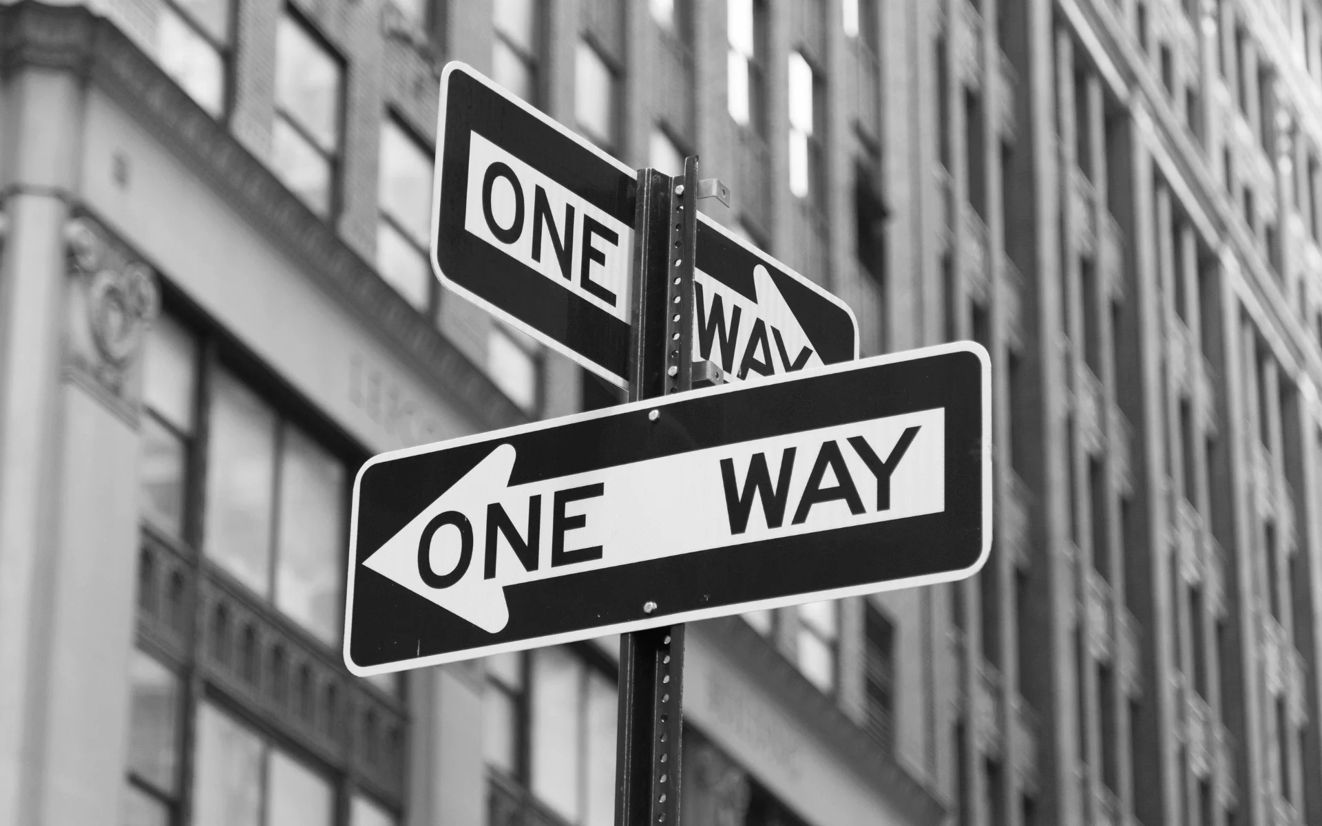 one way